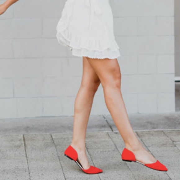 Vixen-Red Rollasole Foldable Flats Shoes - Picture 2 of 3